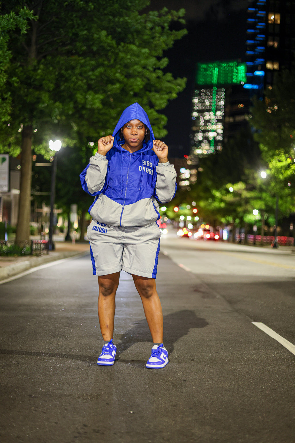 BIGG ON GOD Windbreaker Jacket & Short Set