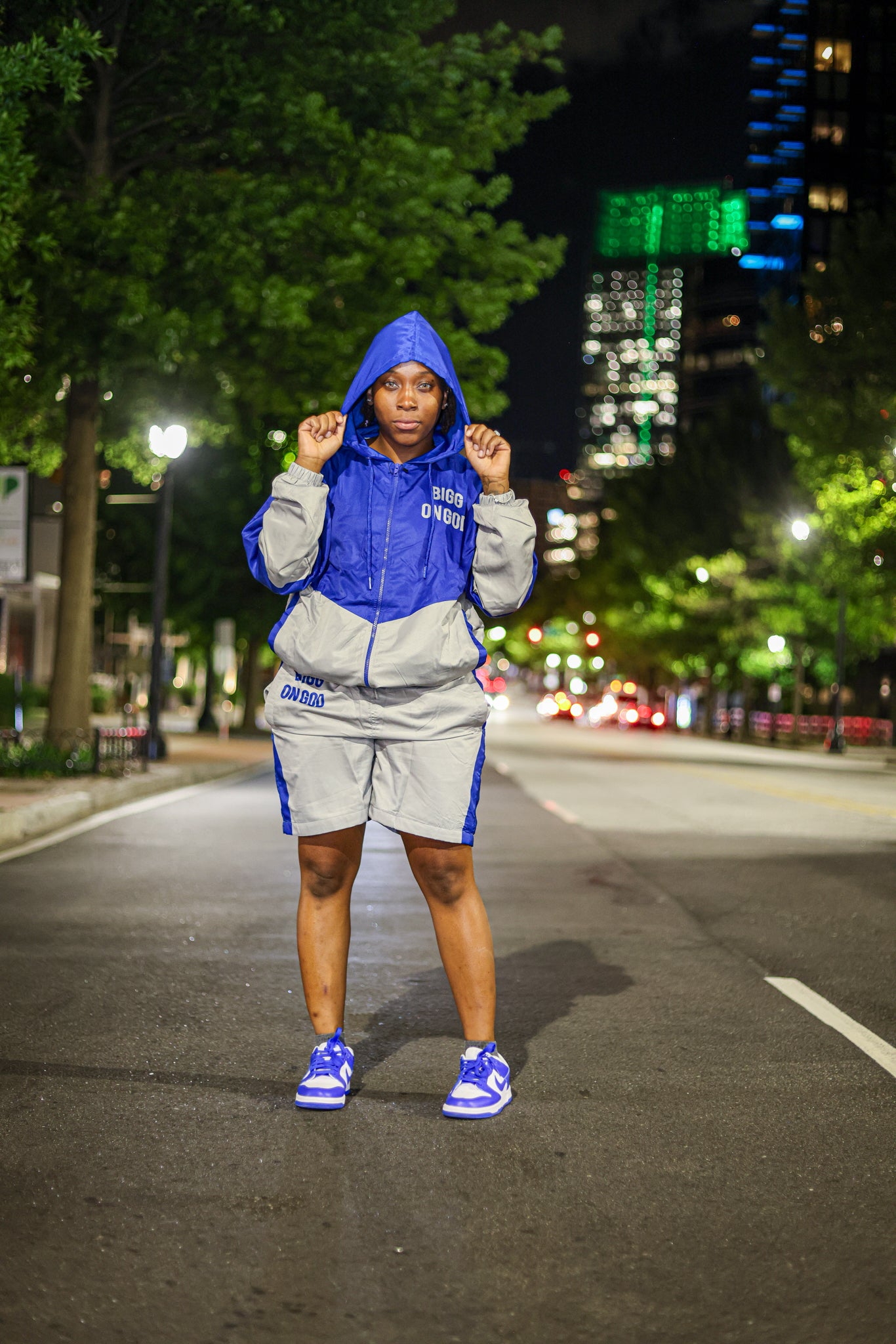 BIGG ON GOD Windbreaker Jacket & Short Set
