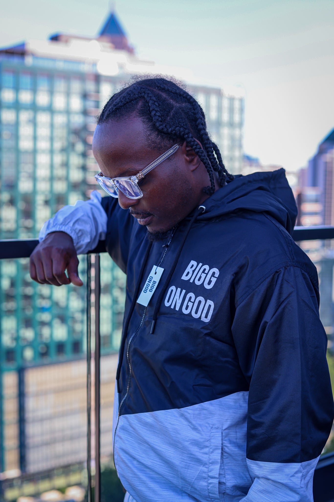 BIGG ON GOD Windbreaker Jacket & Short Set
